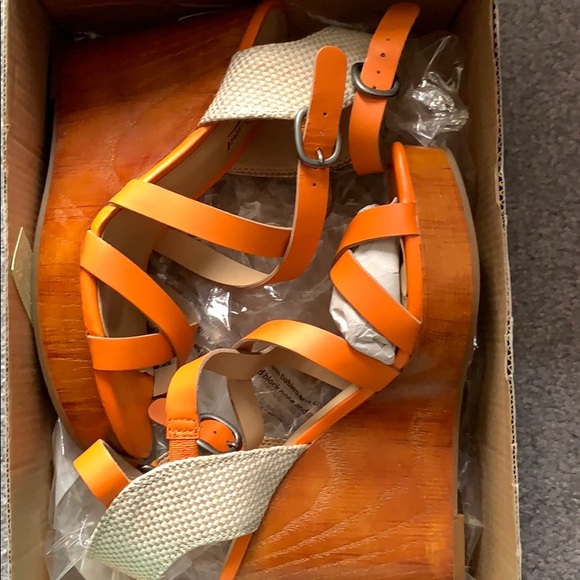 🍀 LUCKY brand Stacey wedge  sandals sz37 - Picture 6 of 6